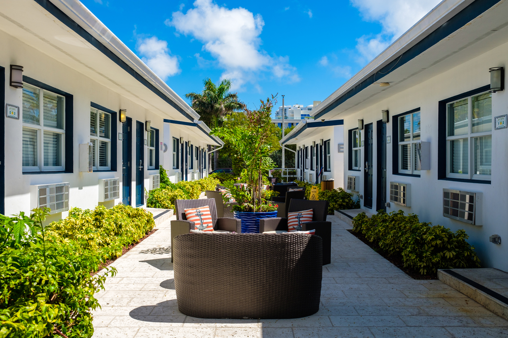 Typical beach hostel