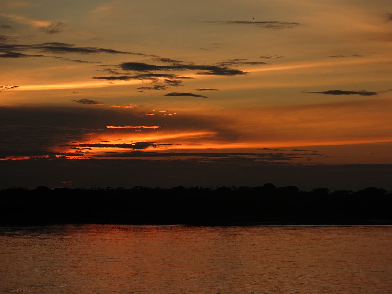 Sunset at Nukak National Nature Reserve