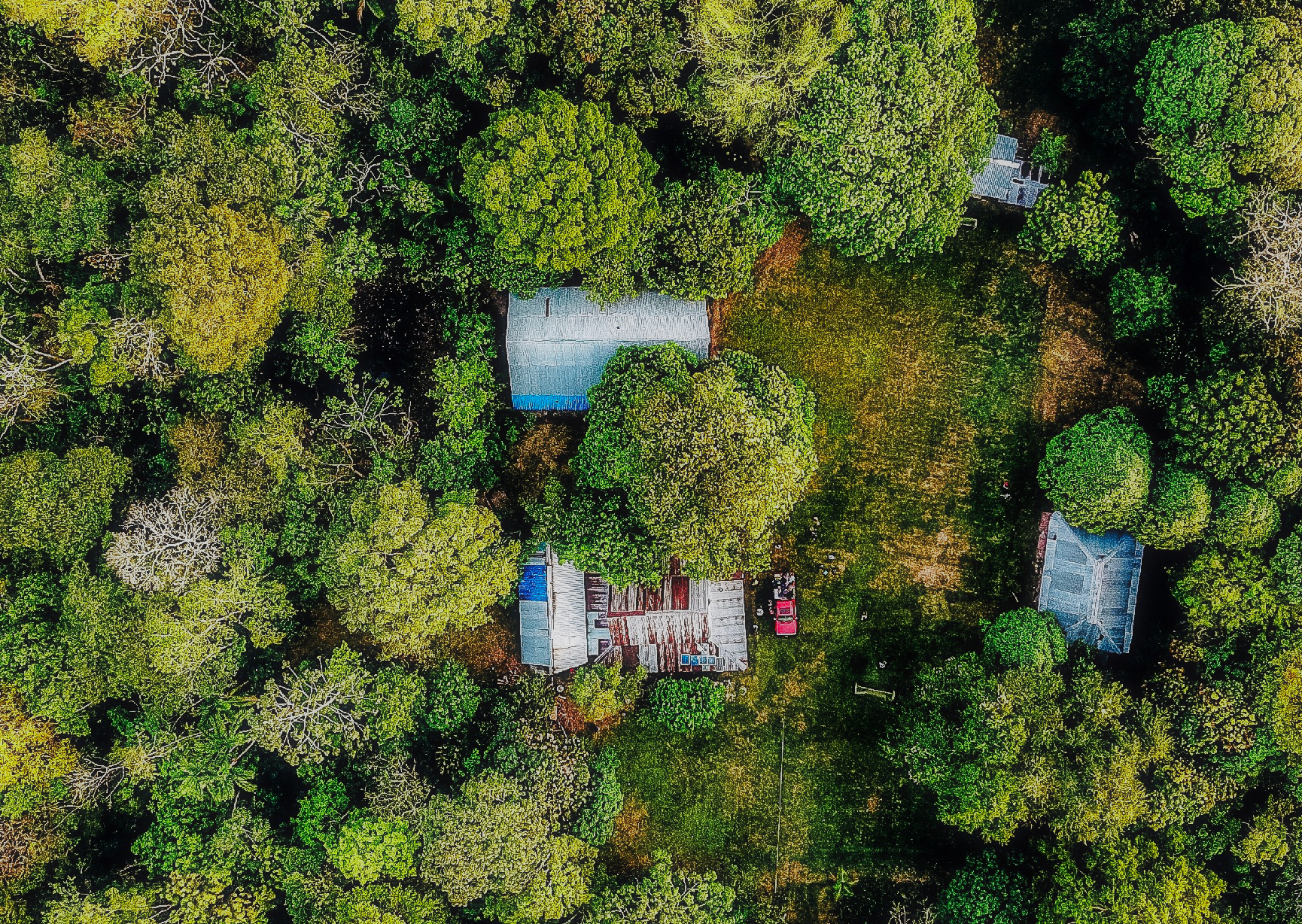 Beautiful aerial view in Guaviare, Colombia