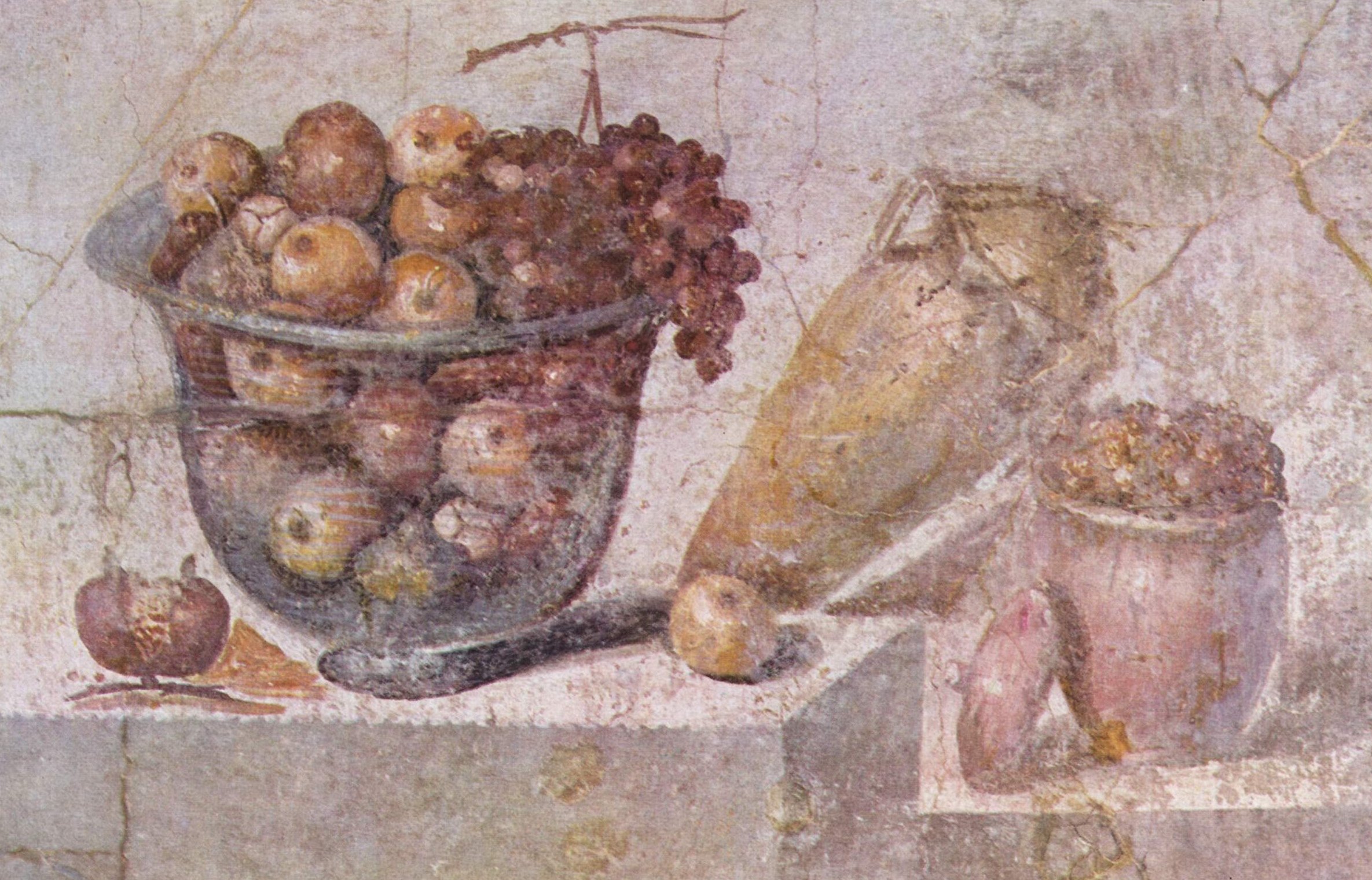 Still life in the Second style. Fresco from the home of Julia Felix, Pompeii