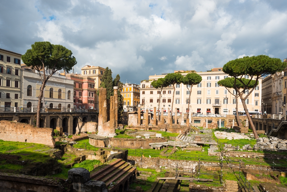 Largo di Torre Argentina square with Roman Republican temples
