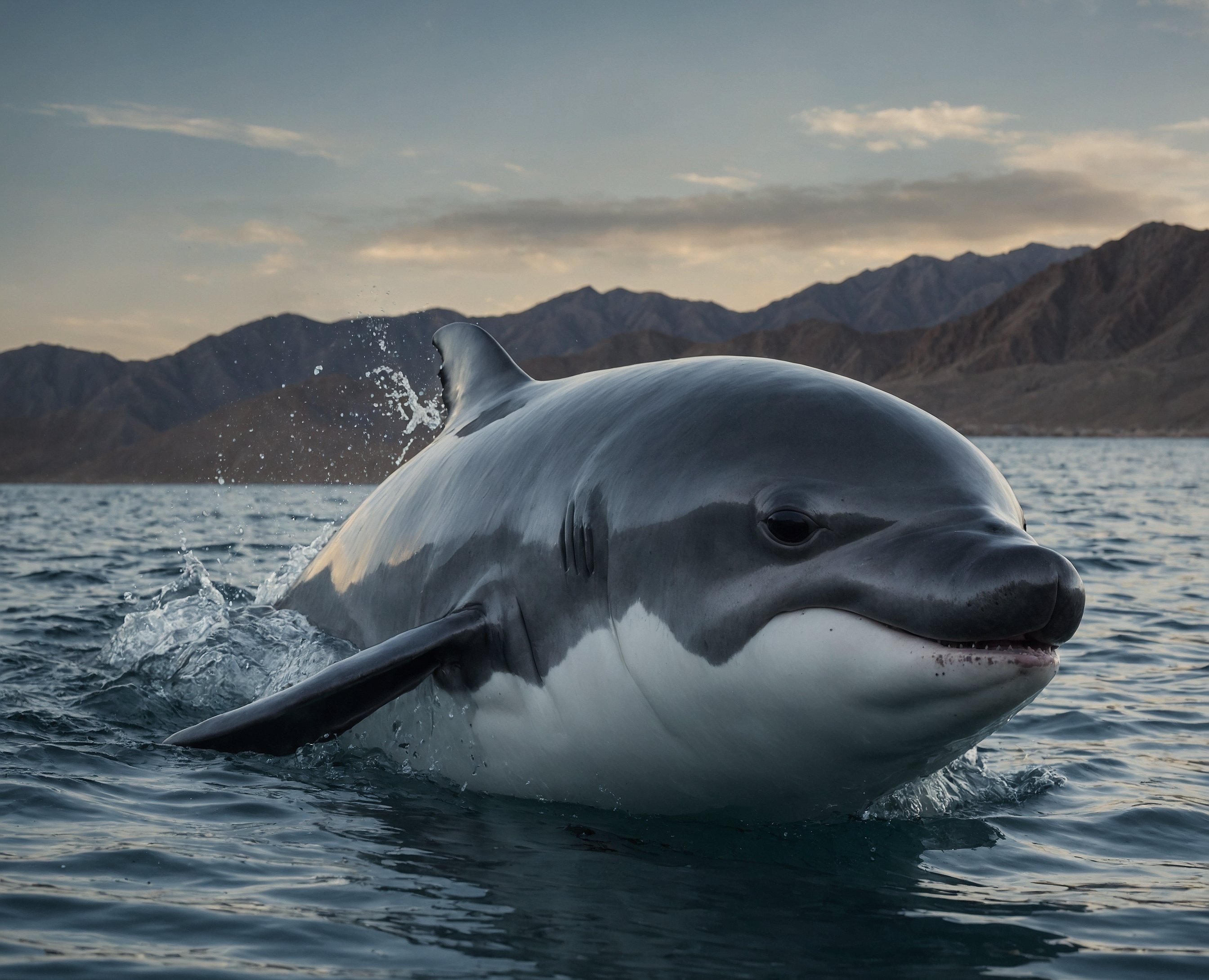 Close up of a Vaquita