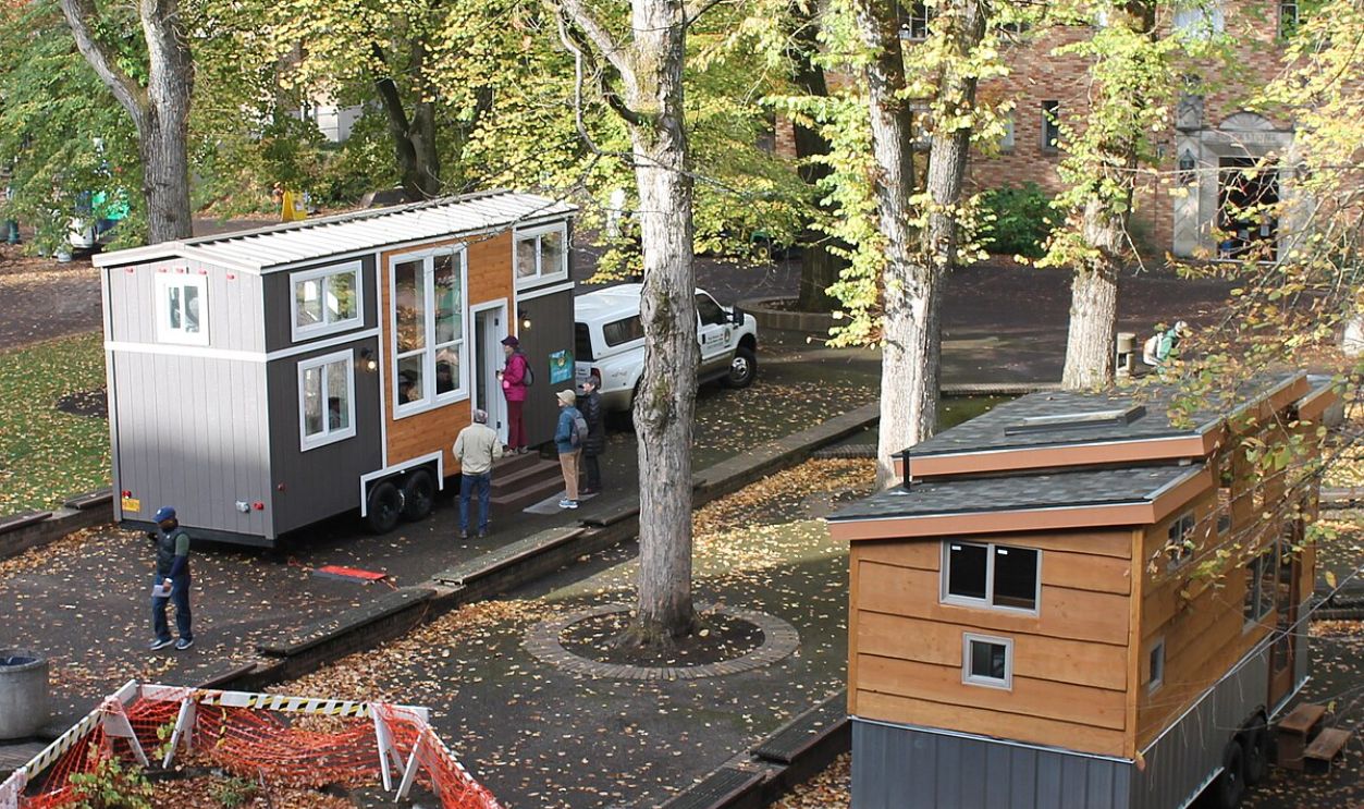 Tiny houses on display in Portland