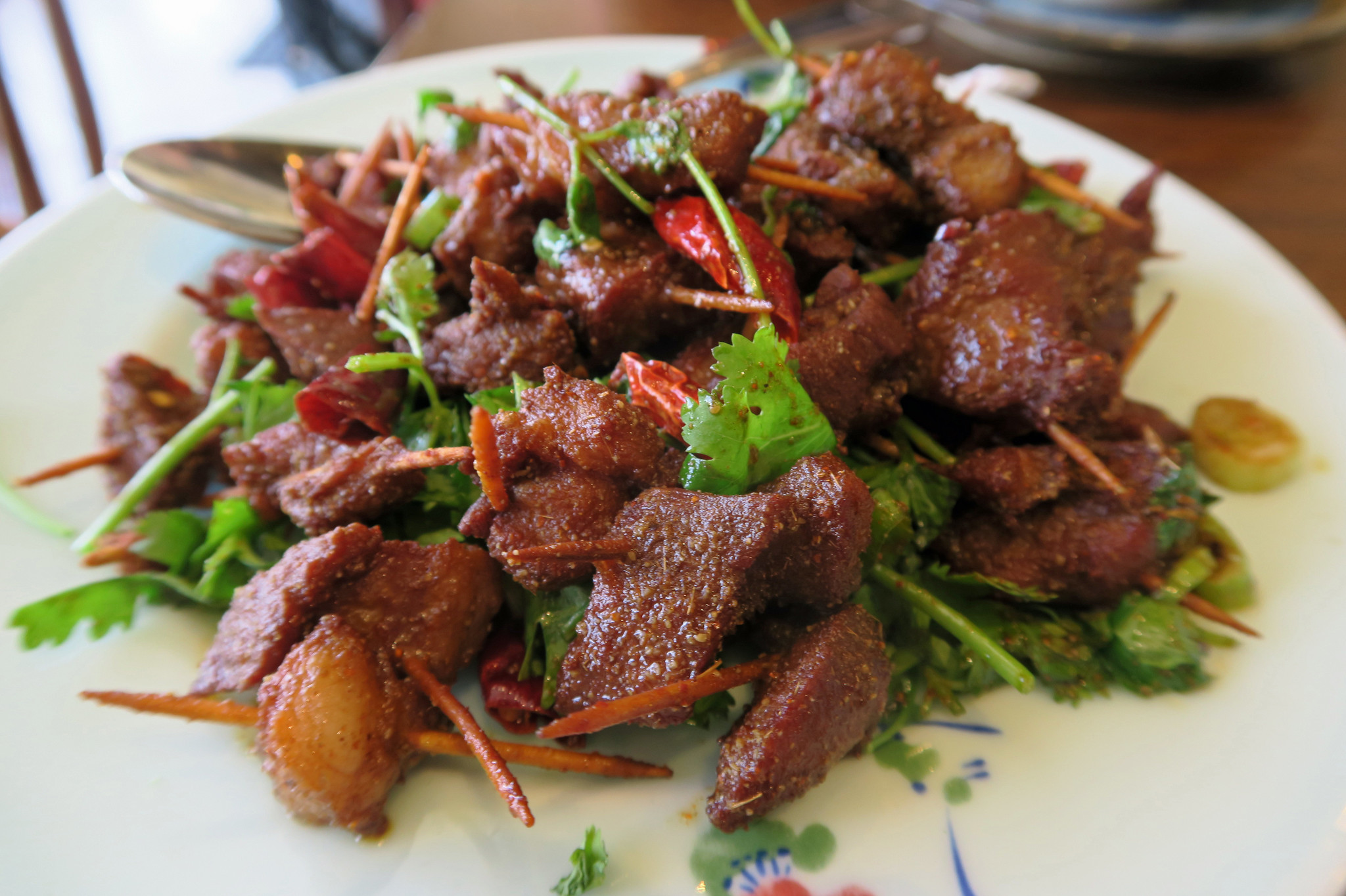 Chengdu Taste: Los Angeles, CA meal on plate