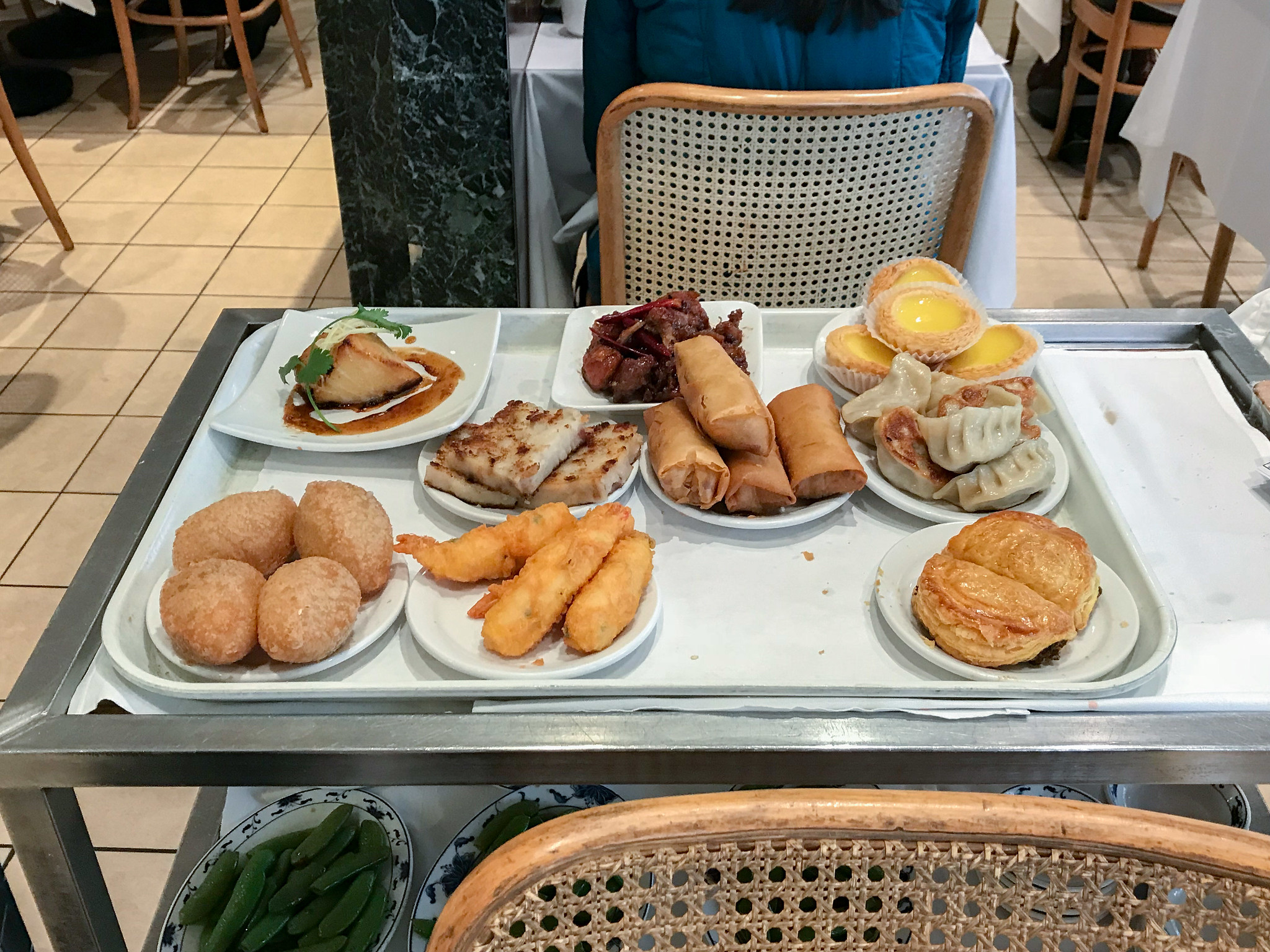 Yank Sing: San Francisco, CA meal on table