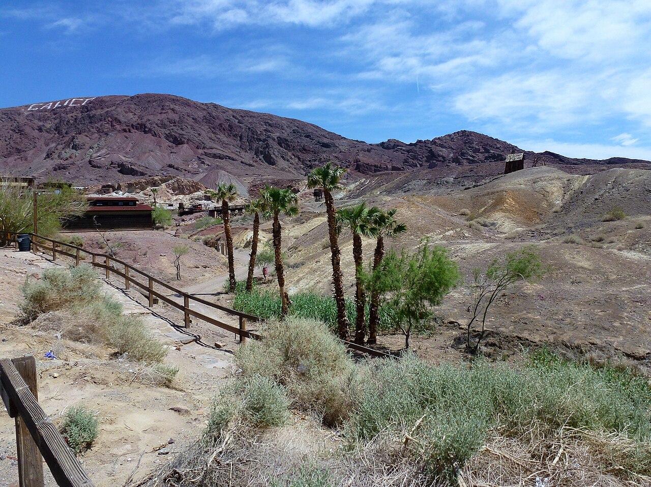 The Calico Mountains and Calico Ghost Town — in the Mojave Desert, near Barstow