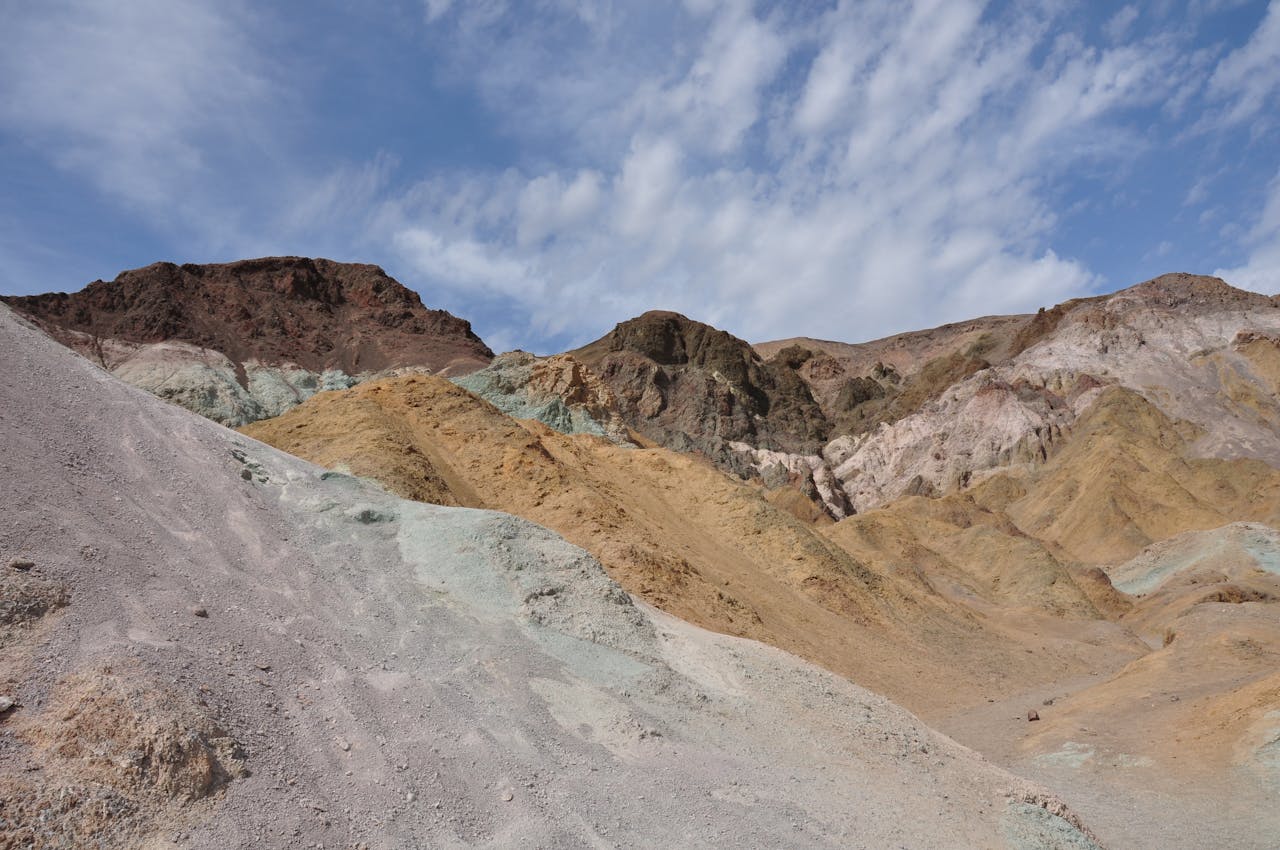 Landscape of the Hills in the Death Valley National Park, USA
