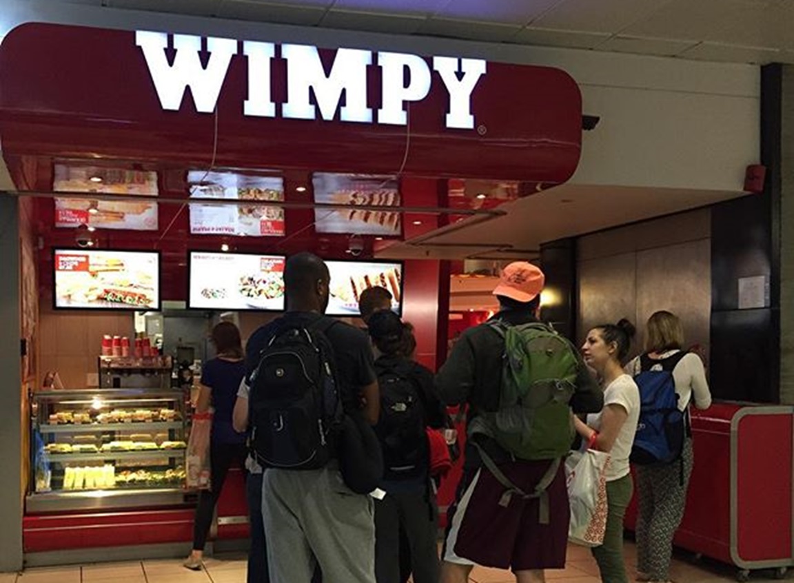 Wimpy place at airport.