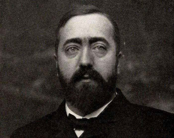 Grayscale Portrait Photo of Bernhard Dernburg in dark suit