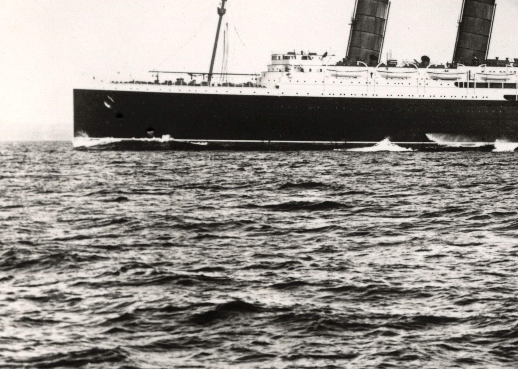 Ocean liner RMS Lusitania of the English Cunard Line