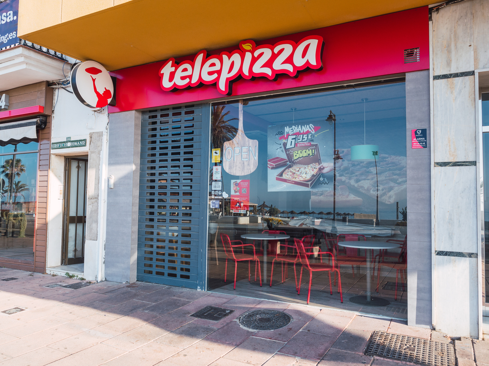 Telepizza fast food restaurant in Spain Avenue - 2021