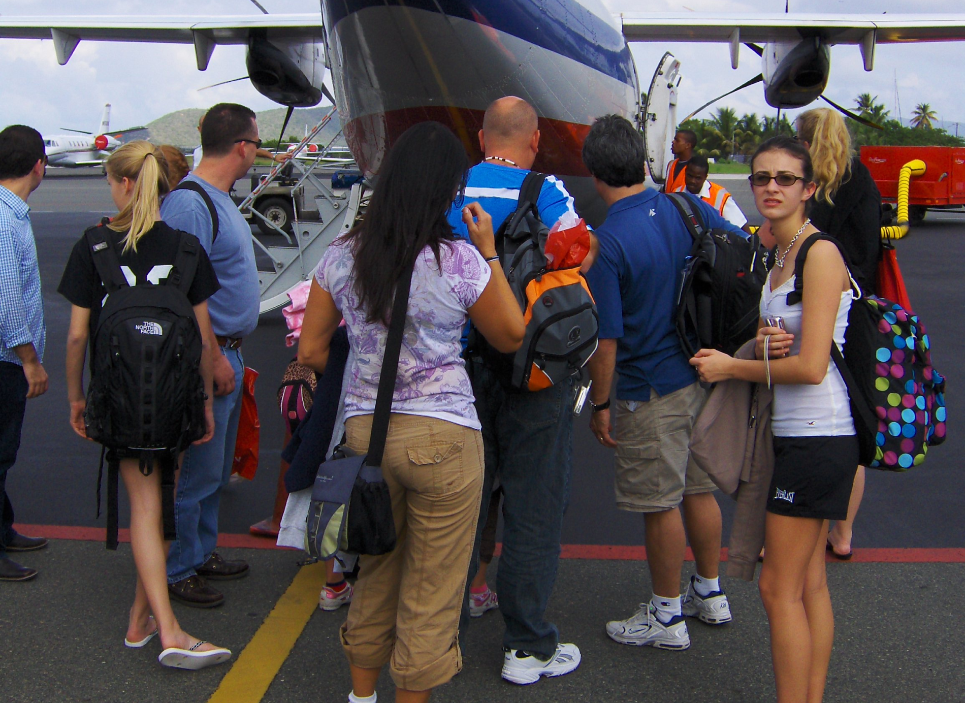 Passengers arriving in British Virgin Islands