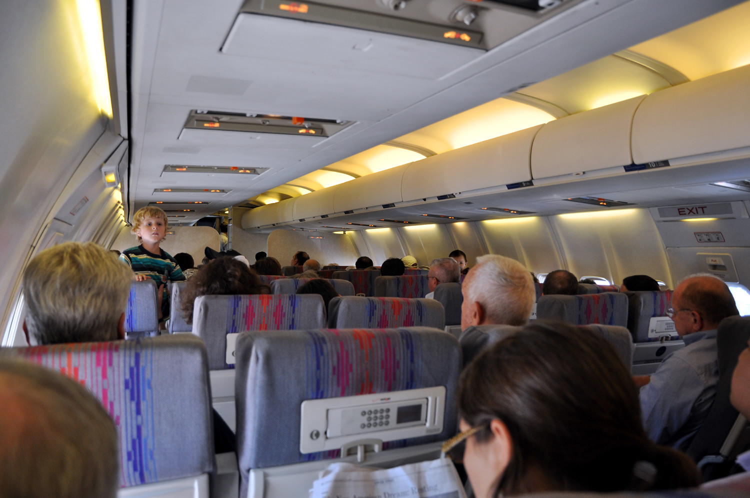 An Inside of United Airlines Cabin Scheme