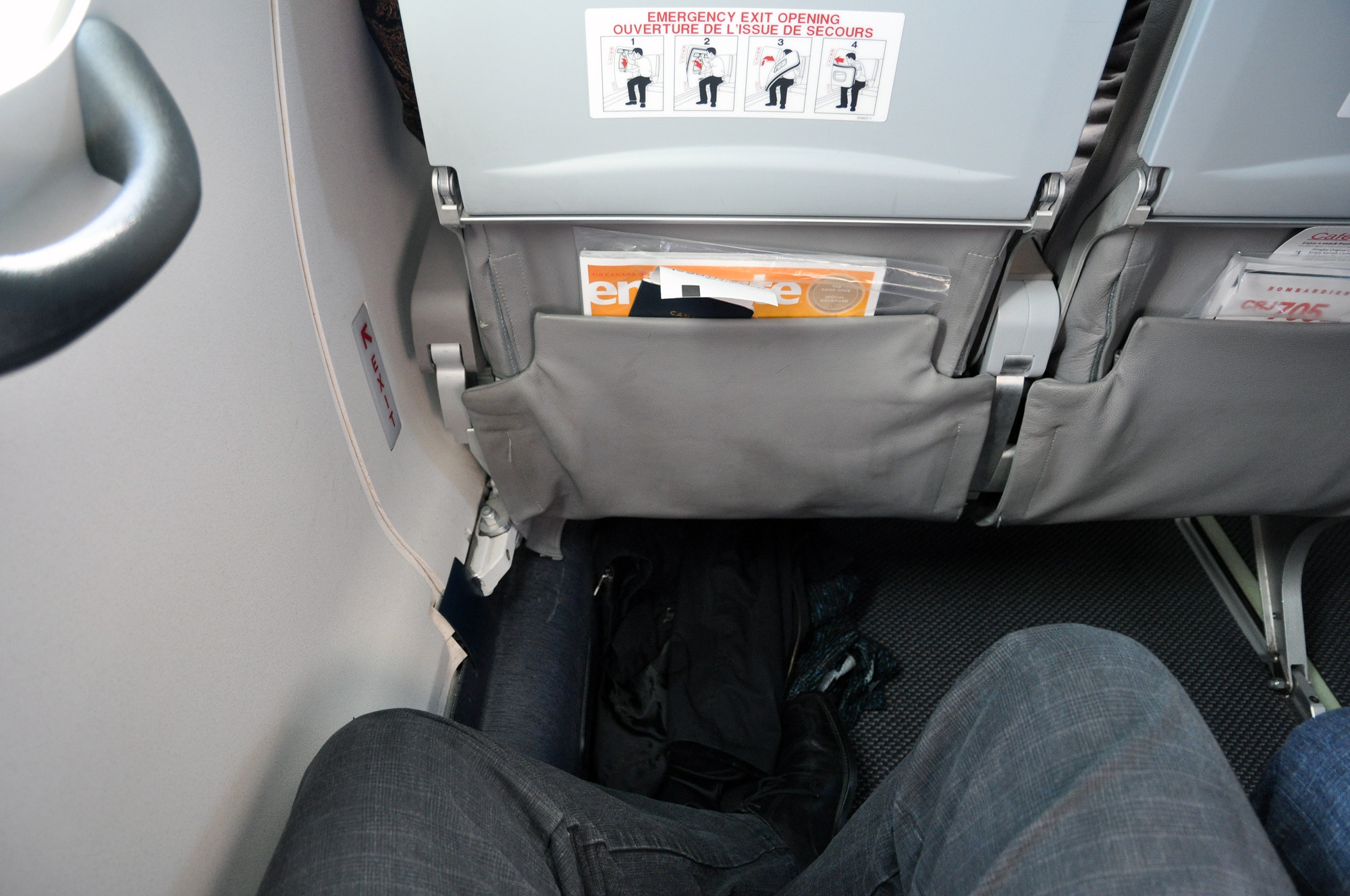 Emergency Exit Legroom in a plane