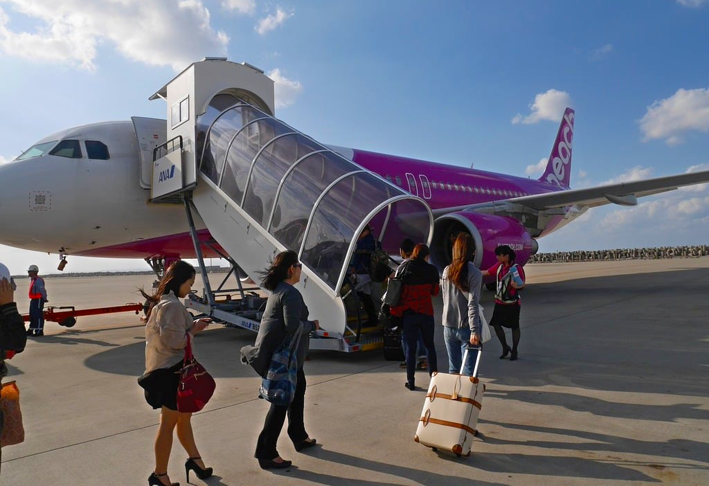 Passengers Boarding on a plane