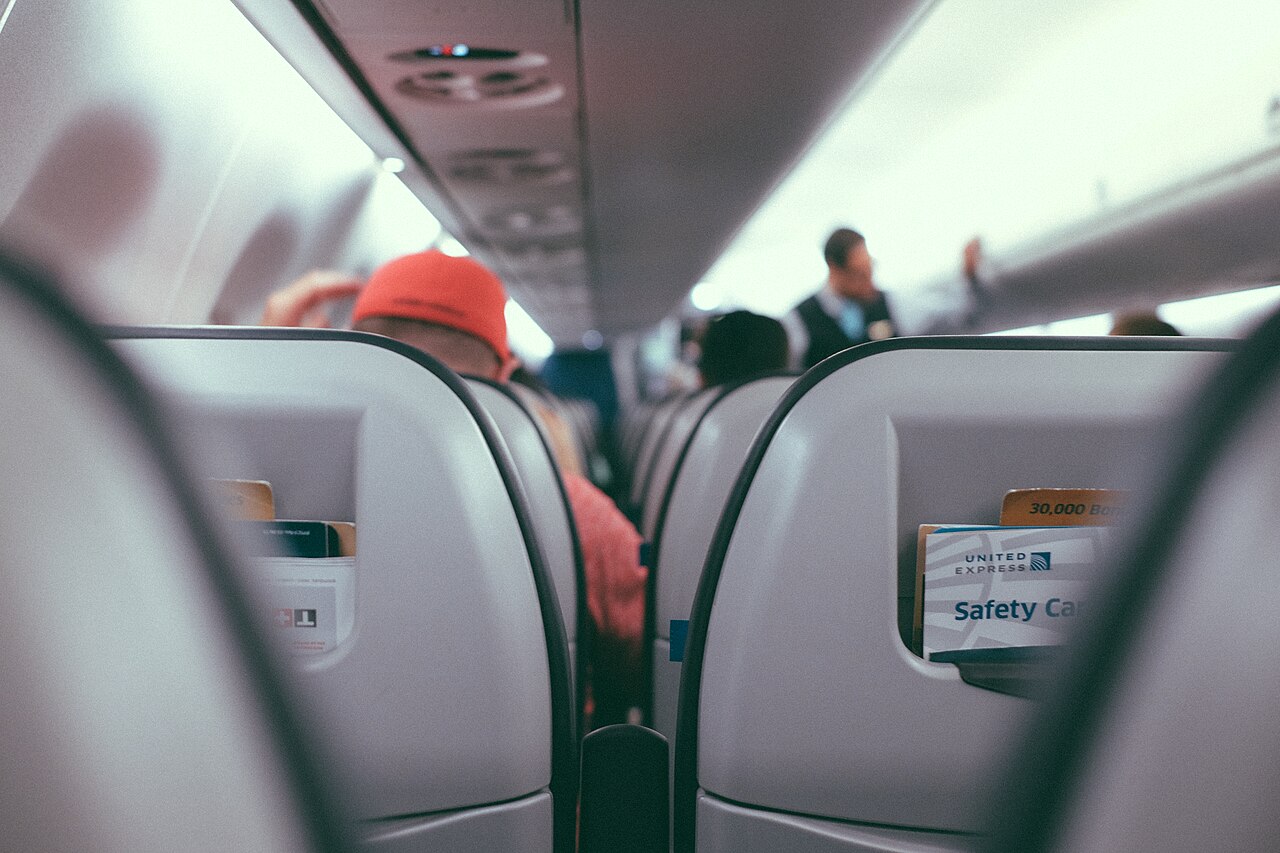 A close up of a Middle Plane Seat