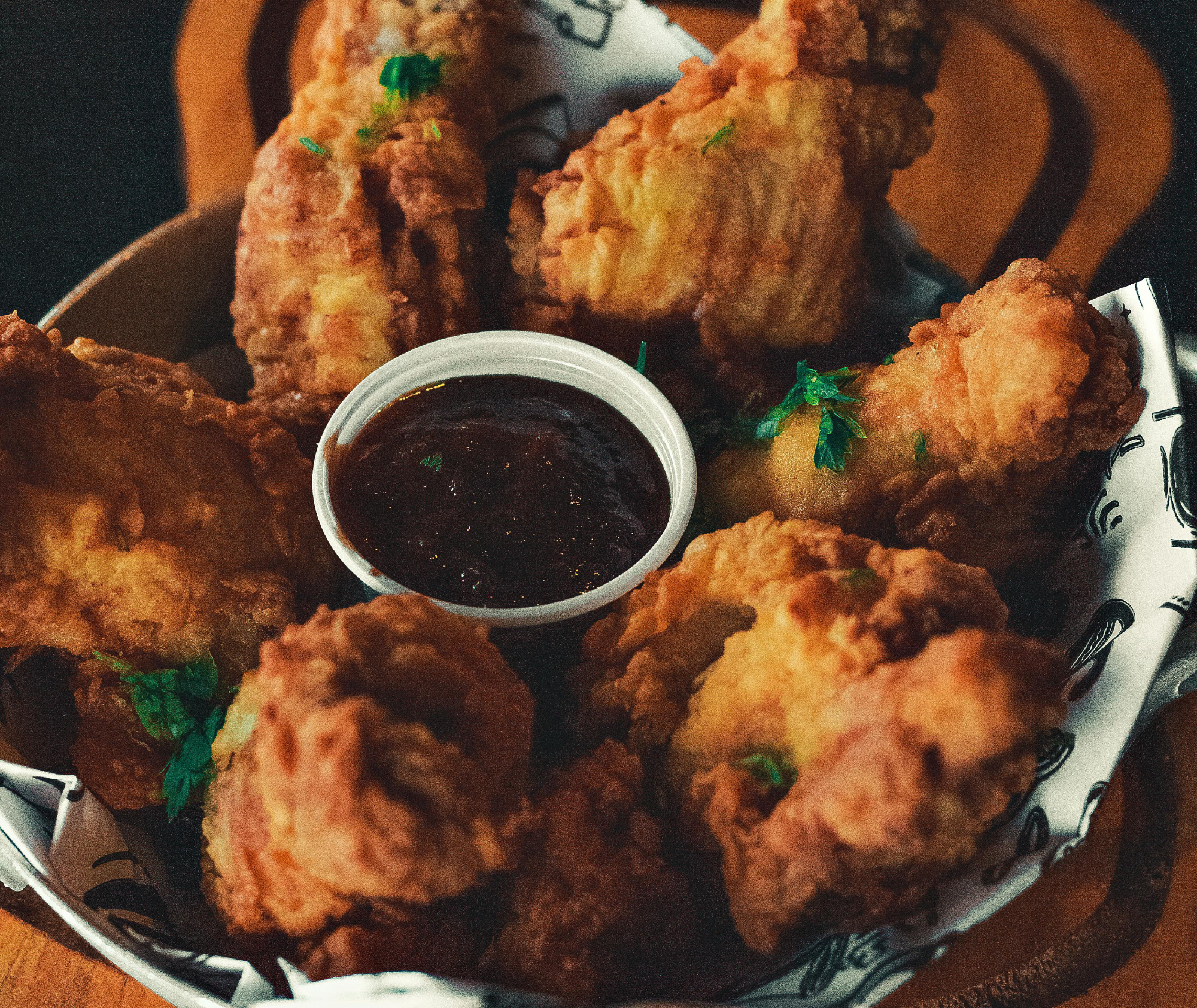 Chicken wings on a plate