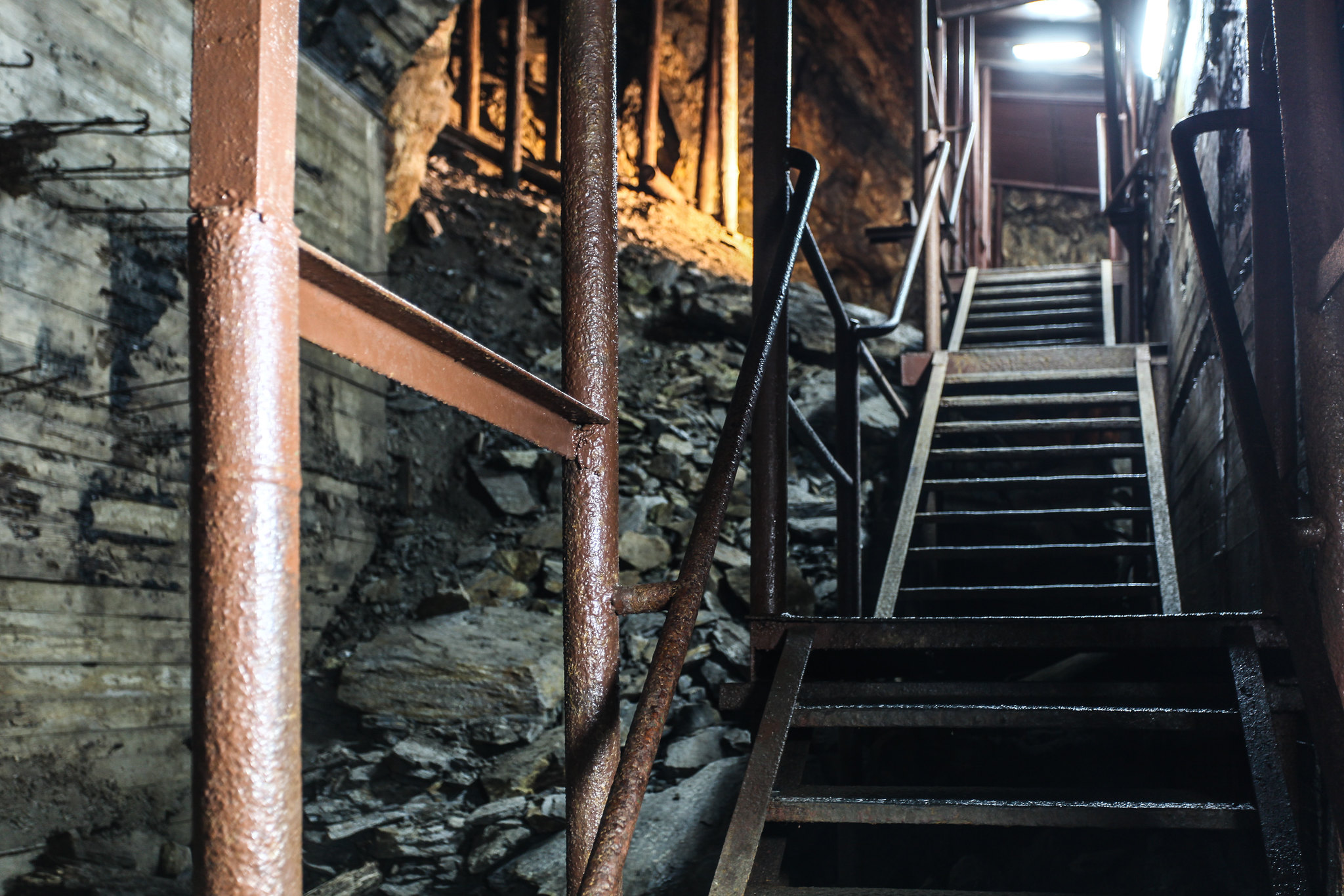 Stairs at Complex Riese located in Poland