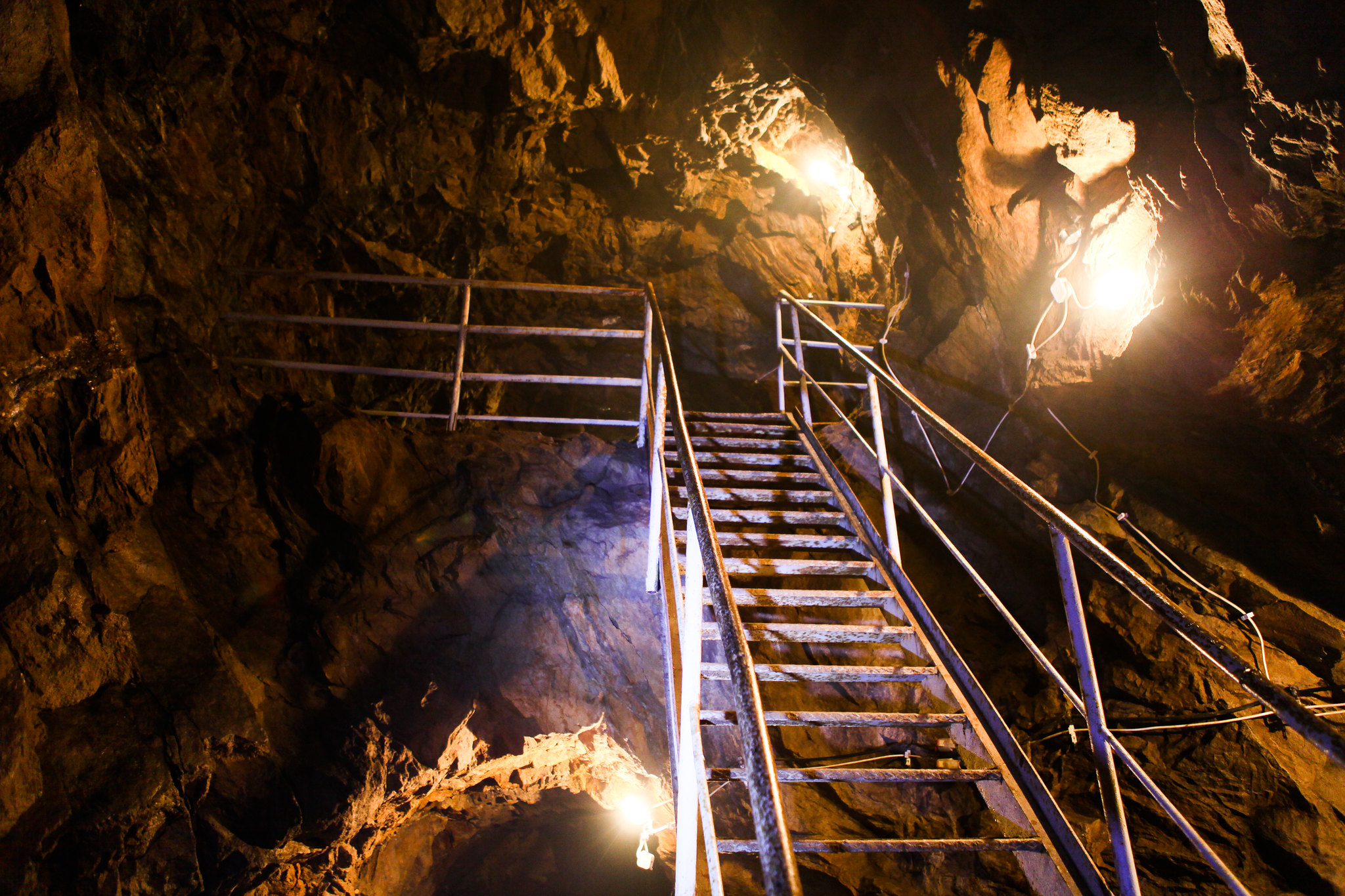 Metal stairs at Complex Riese located in Poland