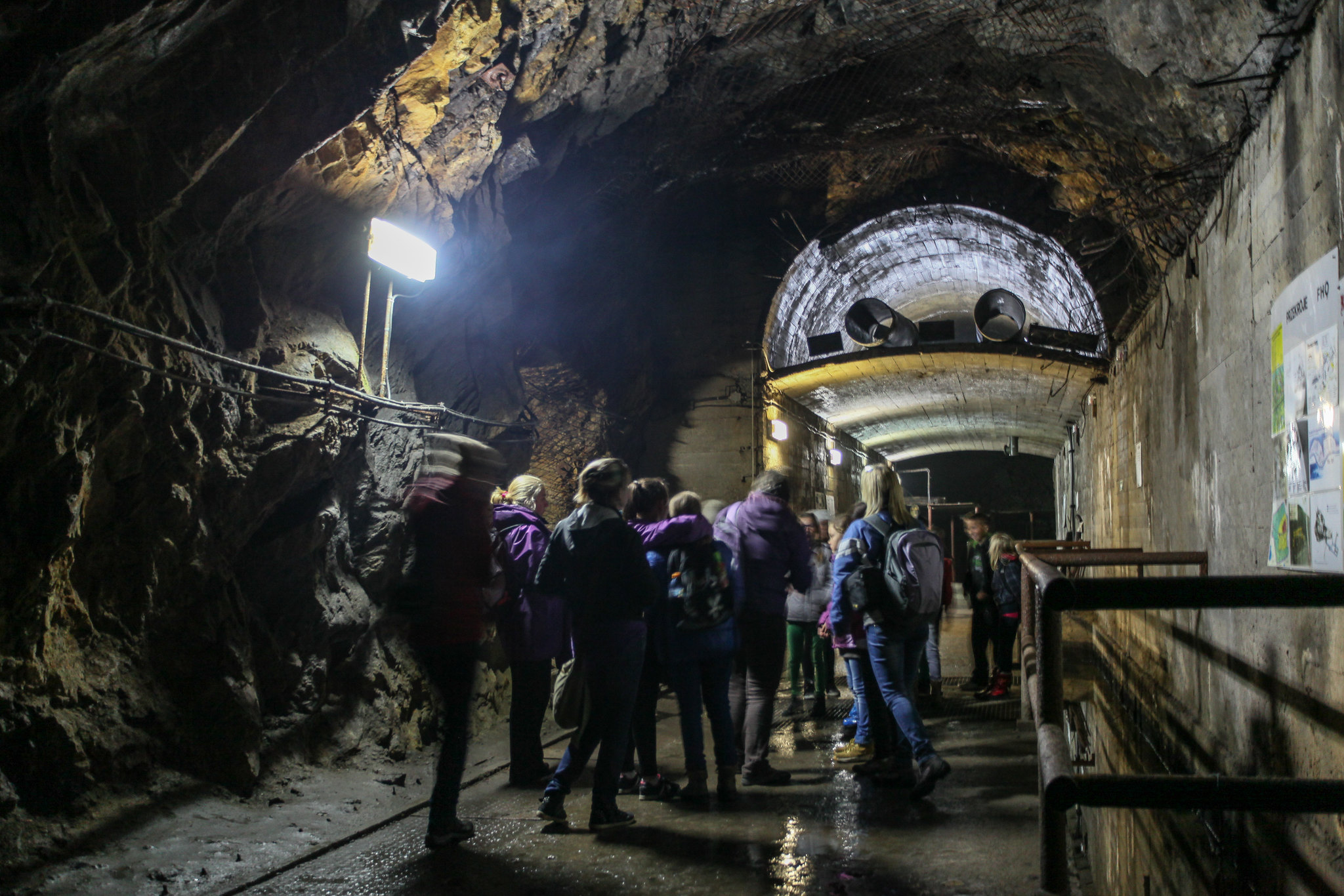 Tourists at Complex Riese located in Poland