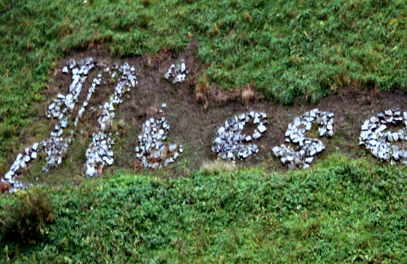 A sign at Complex Riese located in Poland