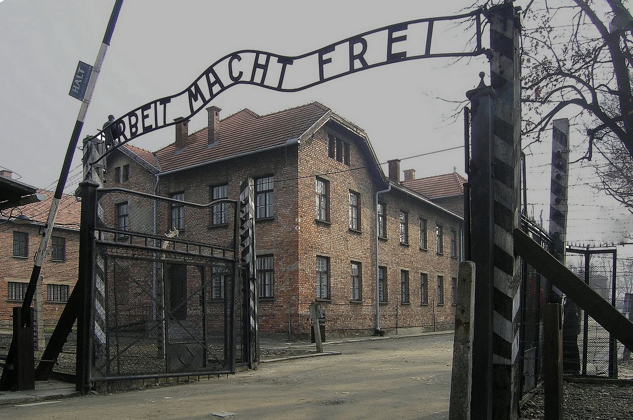 Main Gate of Auschwitz I Camp