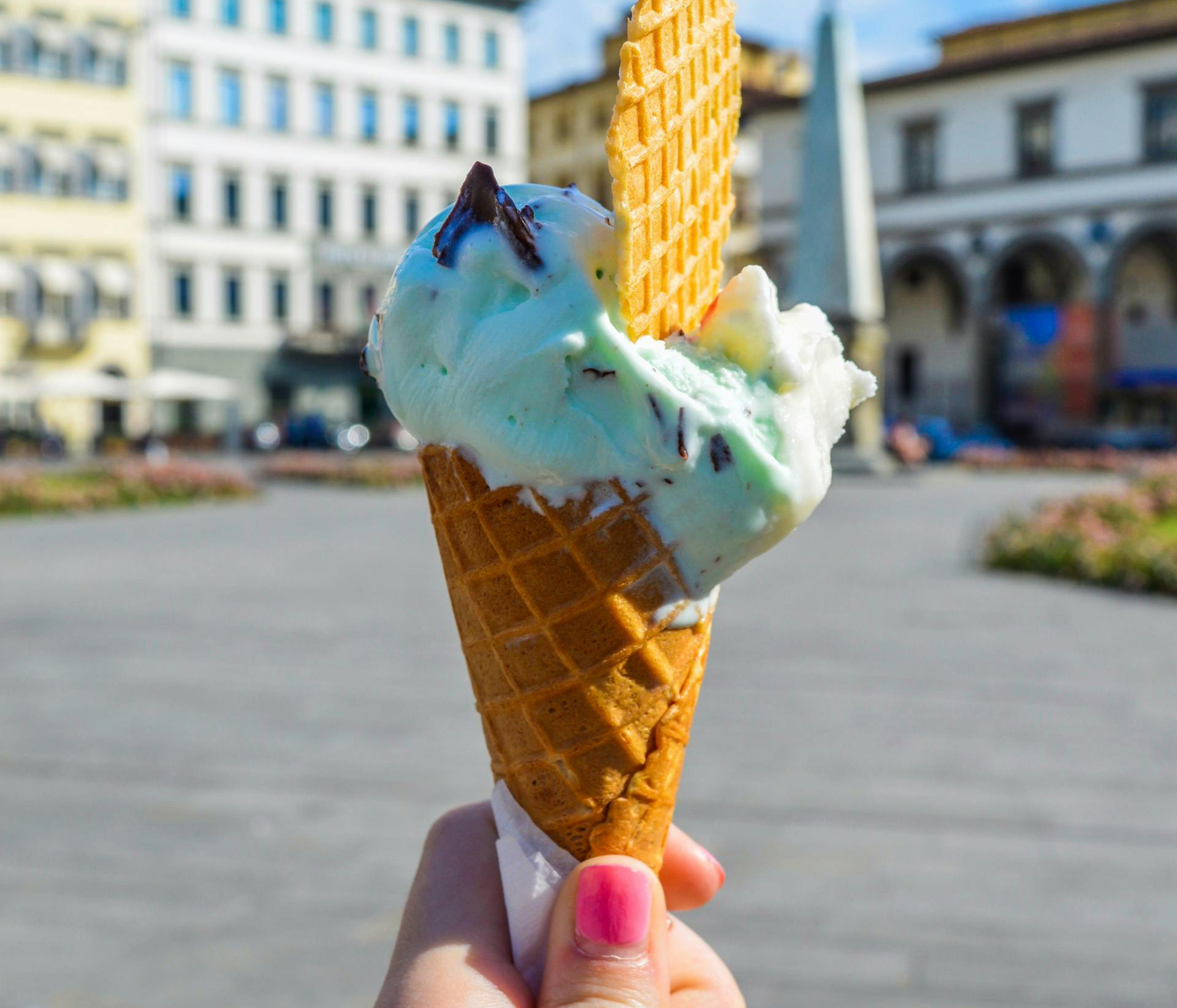 Person Holding Ice Cream