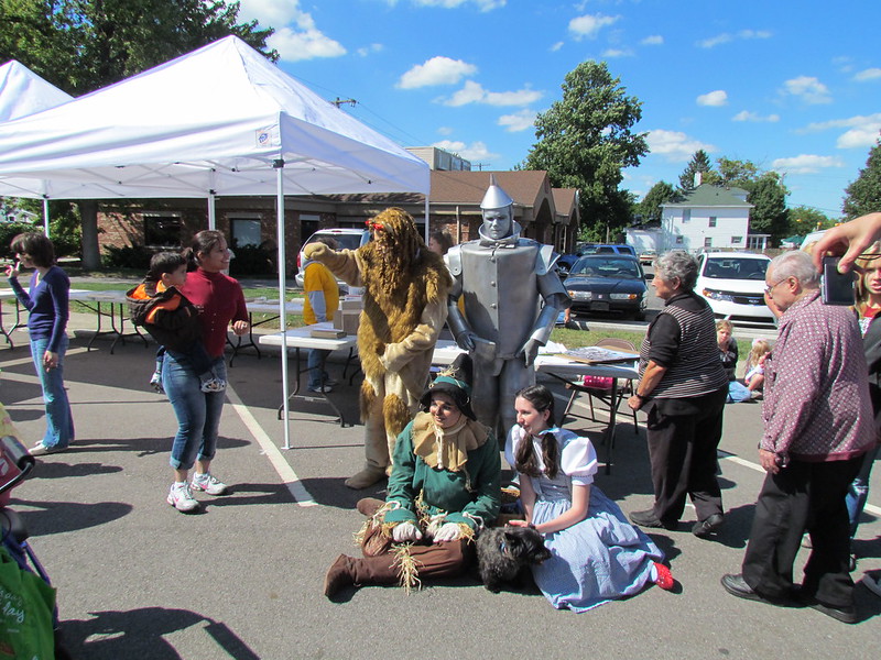 Characters from the Wizard of Oz Festival in Chesterton, Indiana