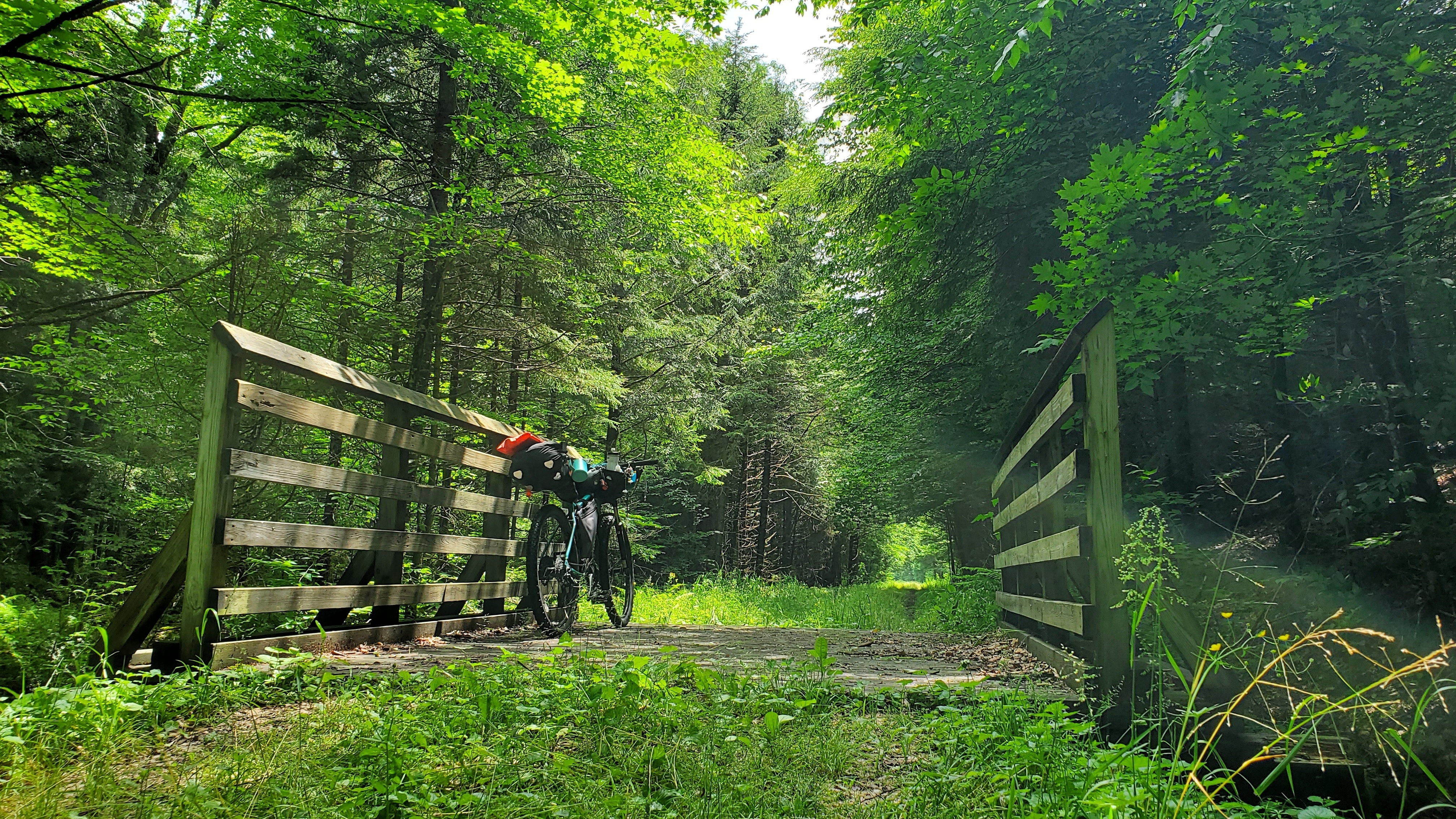 Bikepacking along the West Fork Trail, Glady, West Virginia