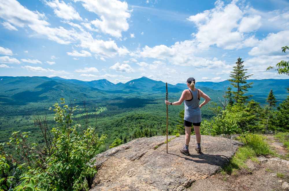 Views from the trail and summit of Mount Van Hoevenberg Lake Placid NY