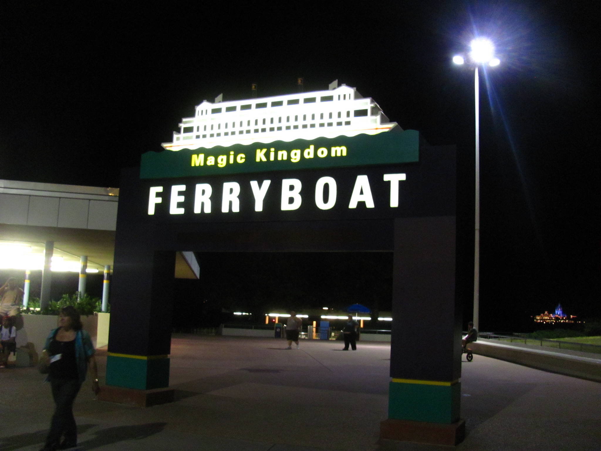 Ferryboat sign at the Ticket and Transportation Center