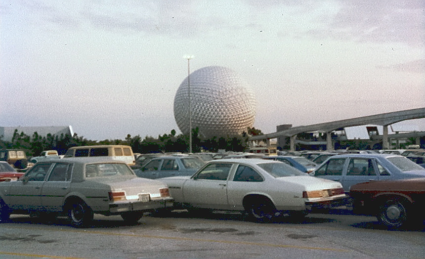 Epcot Parking Lot 1983