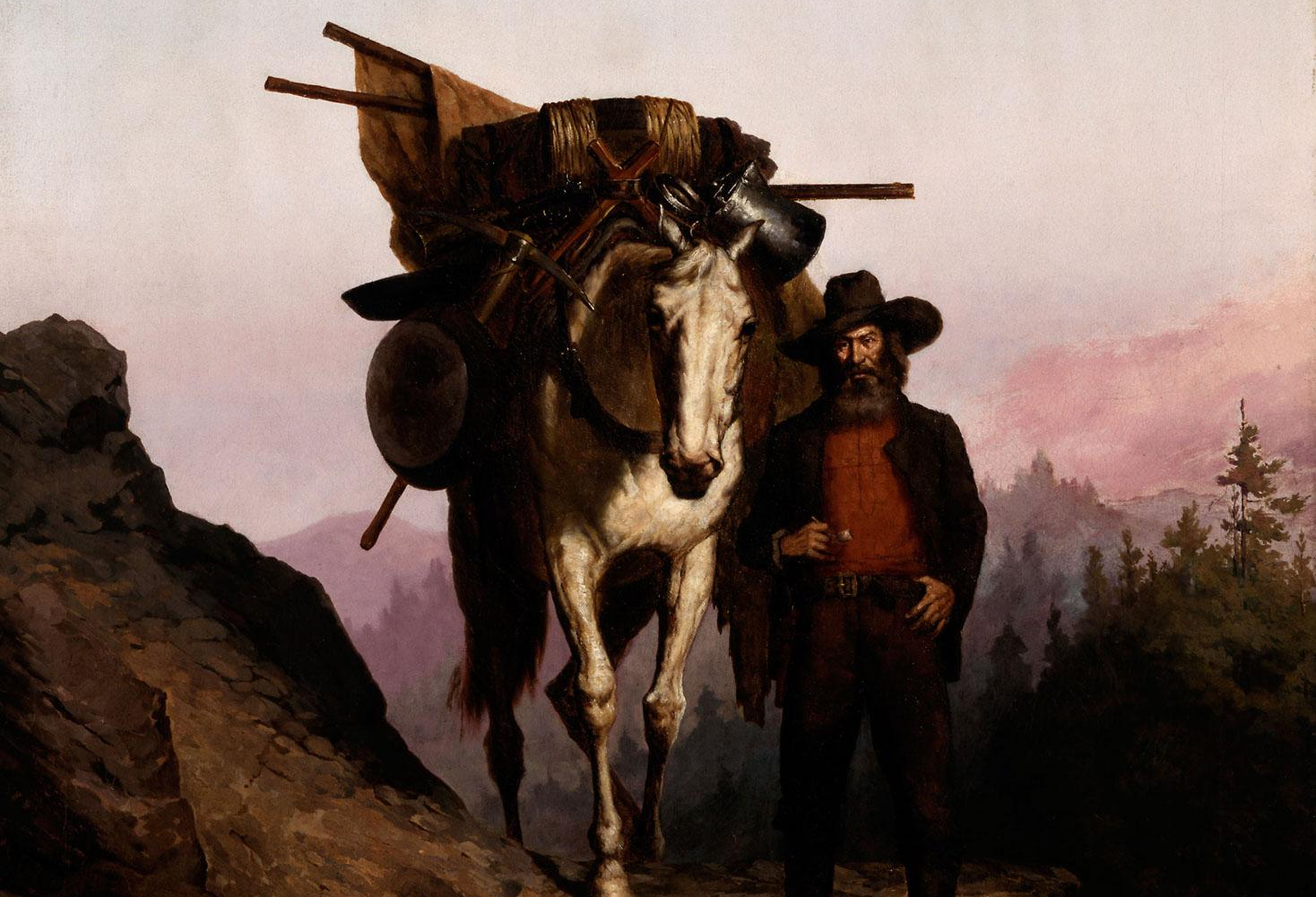 California Miner With Pack Horse