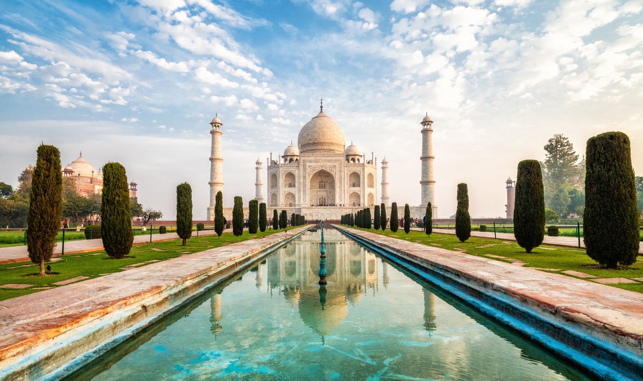 Taj Mahal At Sunrise