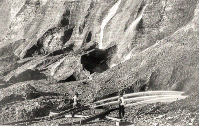 Hydraulic Mining In California during gold rush