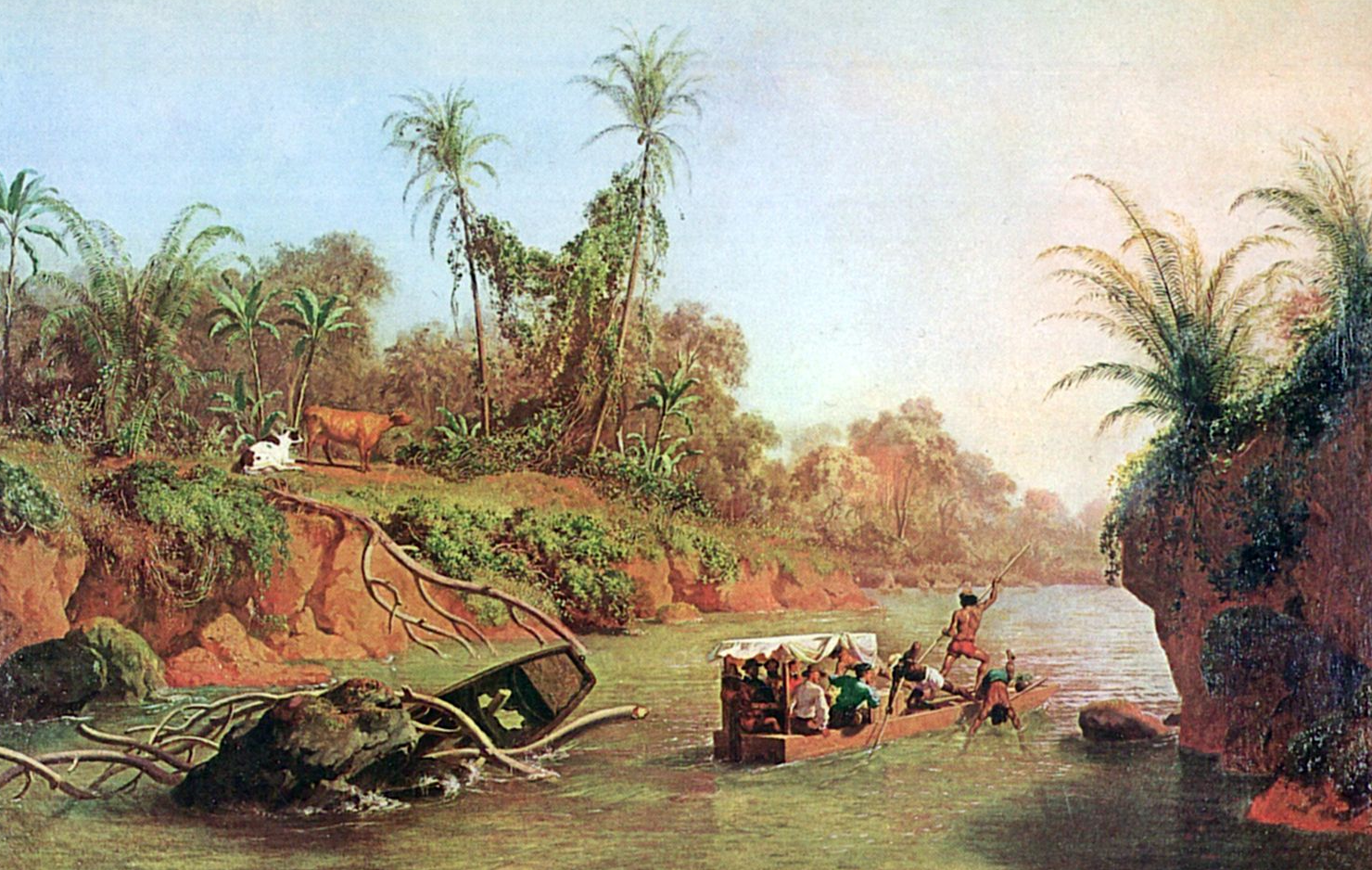 Oil painting of The Isthmus of Panama