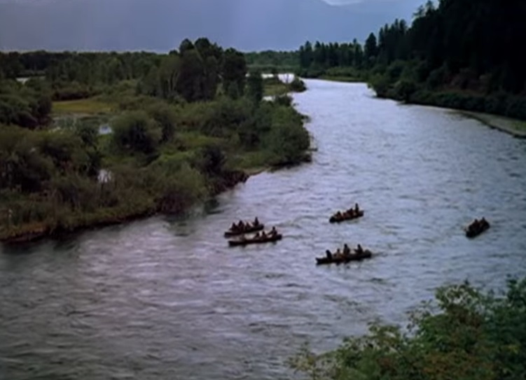 Screenshot from the documentary film Lewis & Clark: Great Journey West (2002),
