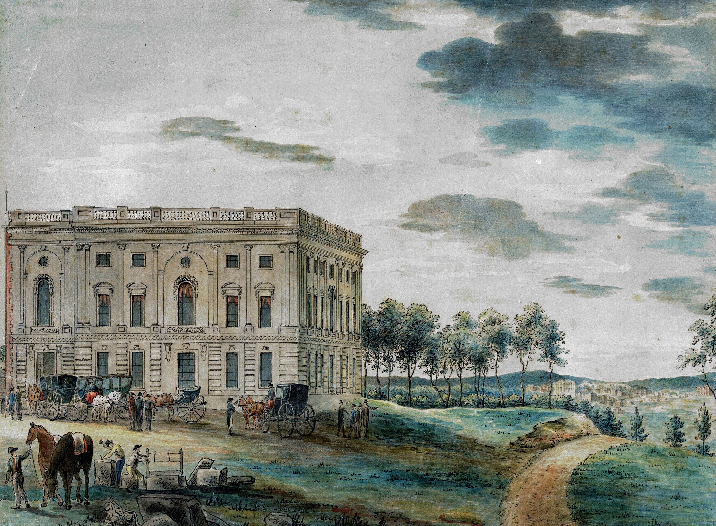 Capitol of Washington before it was burnt down by the British
