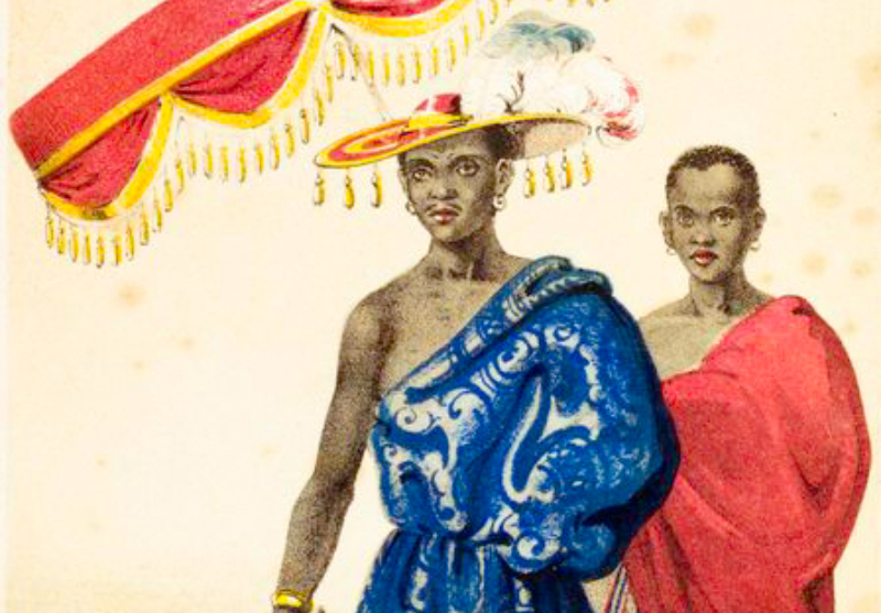 Ghezo King  and a servant