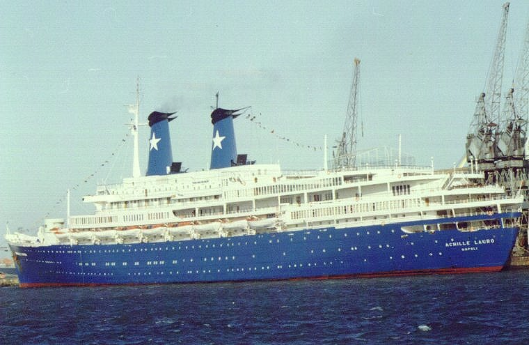 A cruising ship in the 1980s