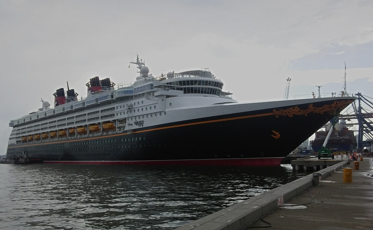 Disney Wonder Docked In Colombia