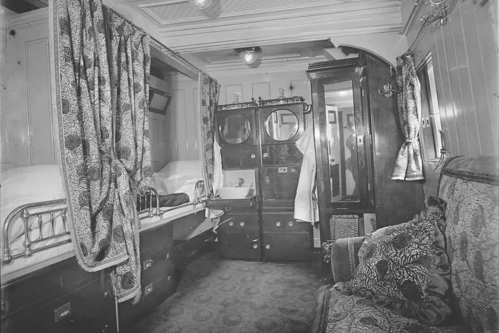 Passenger stateroom of the steamship