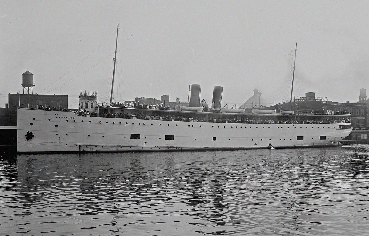 The S.S. Eastland, in Cleveland, Ohio
