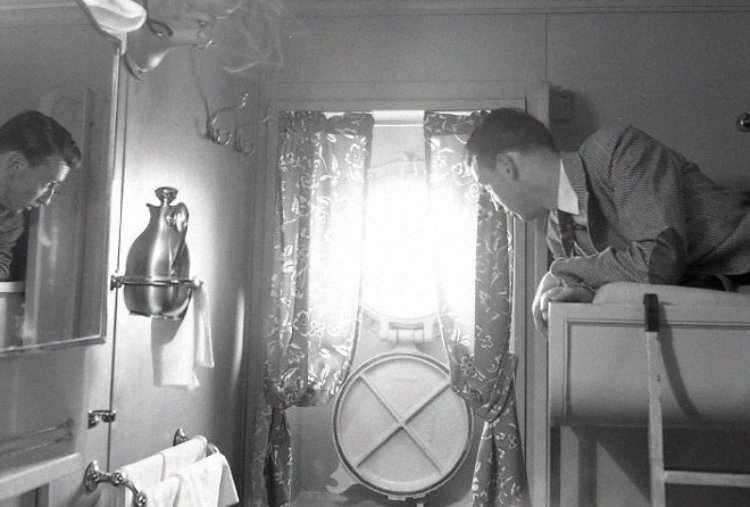 Inside of SS America's cabins