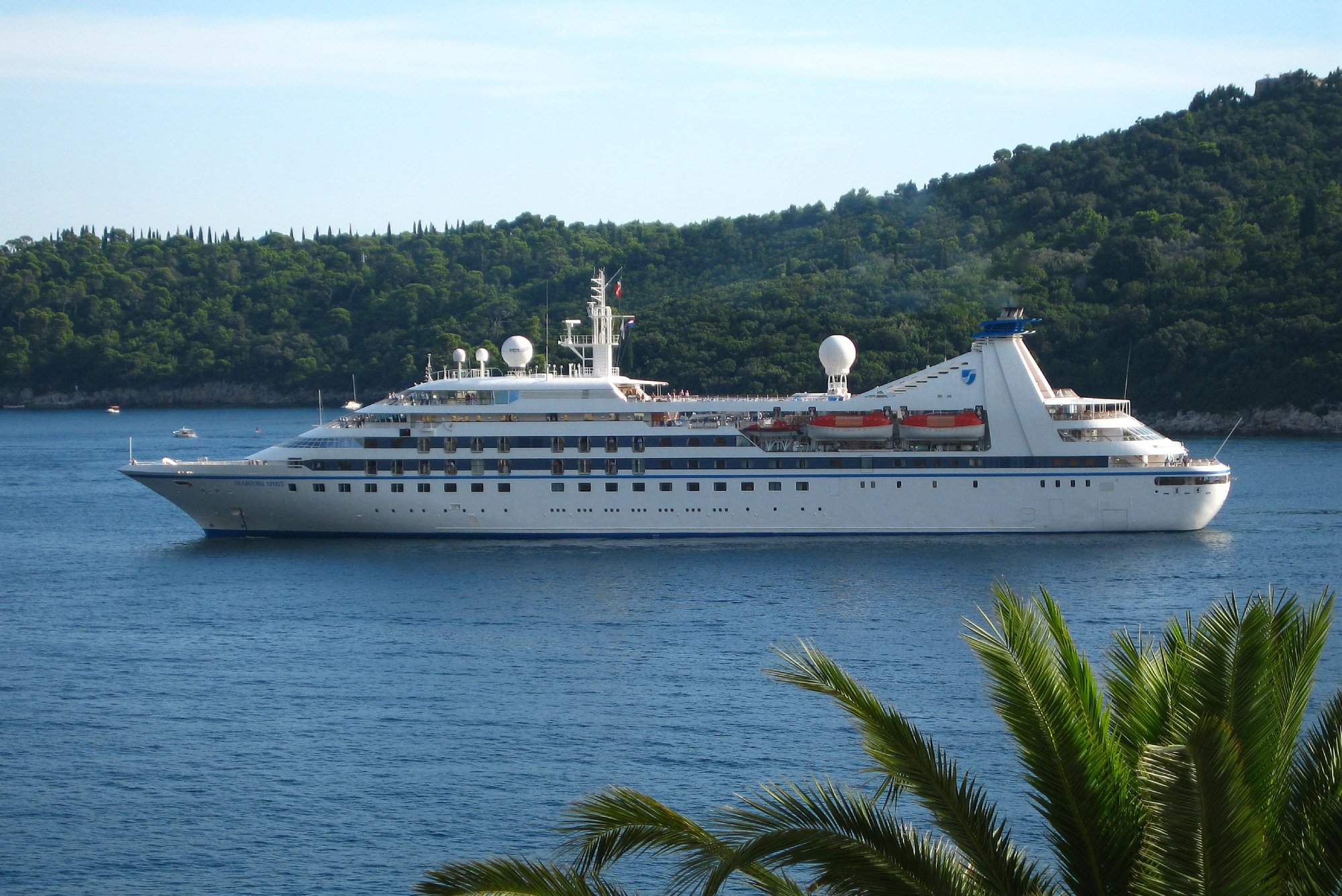 The Seabourn Spirit in Dubrovnik, Croatia.
