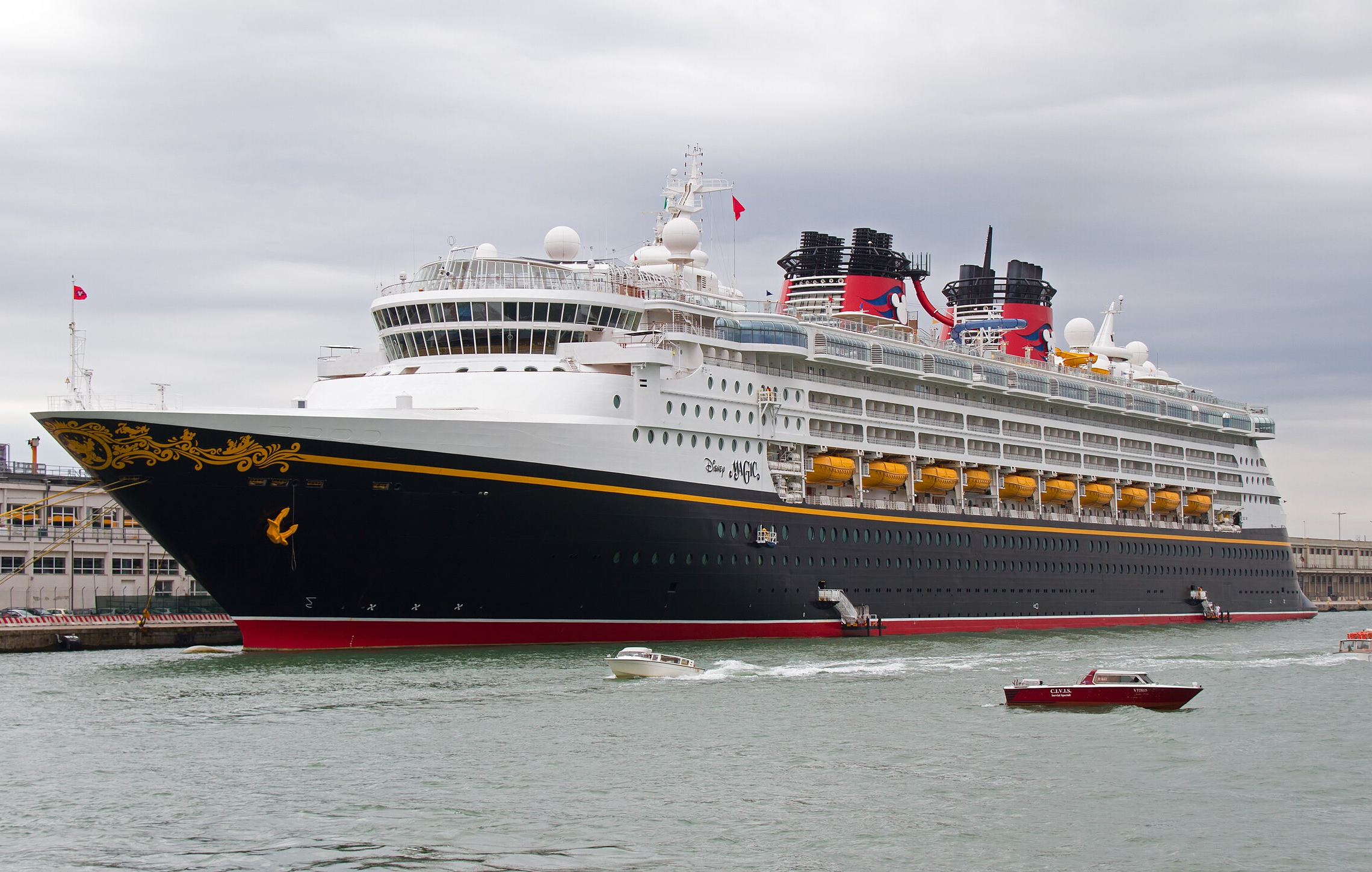 Disney Magic Cruising Ship in Italy