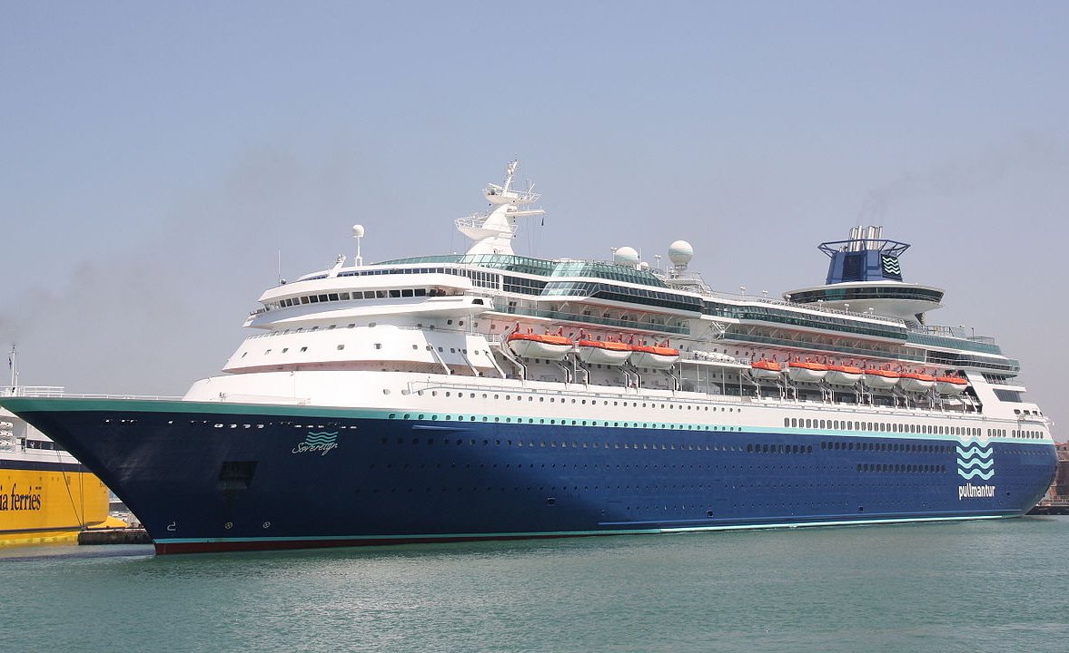 Sovereign of the Seas - one of three large cruise ships