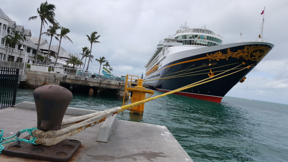 Disney Cruise ship stationed at Key West, Florida