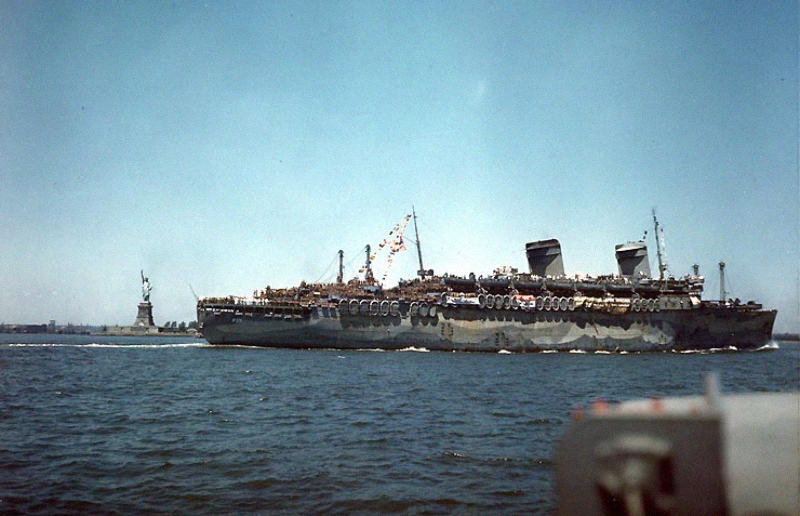 The U.S. Navy troop transport USS West Point (AP-23)