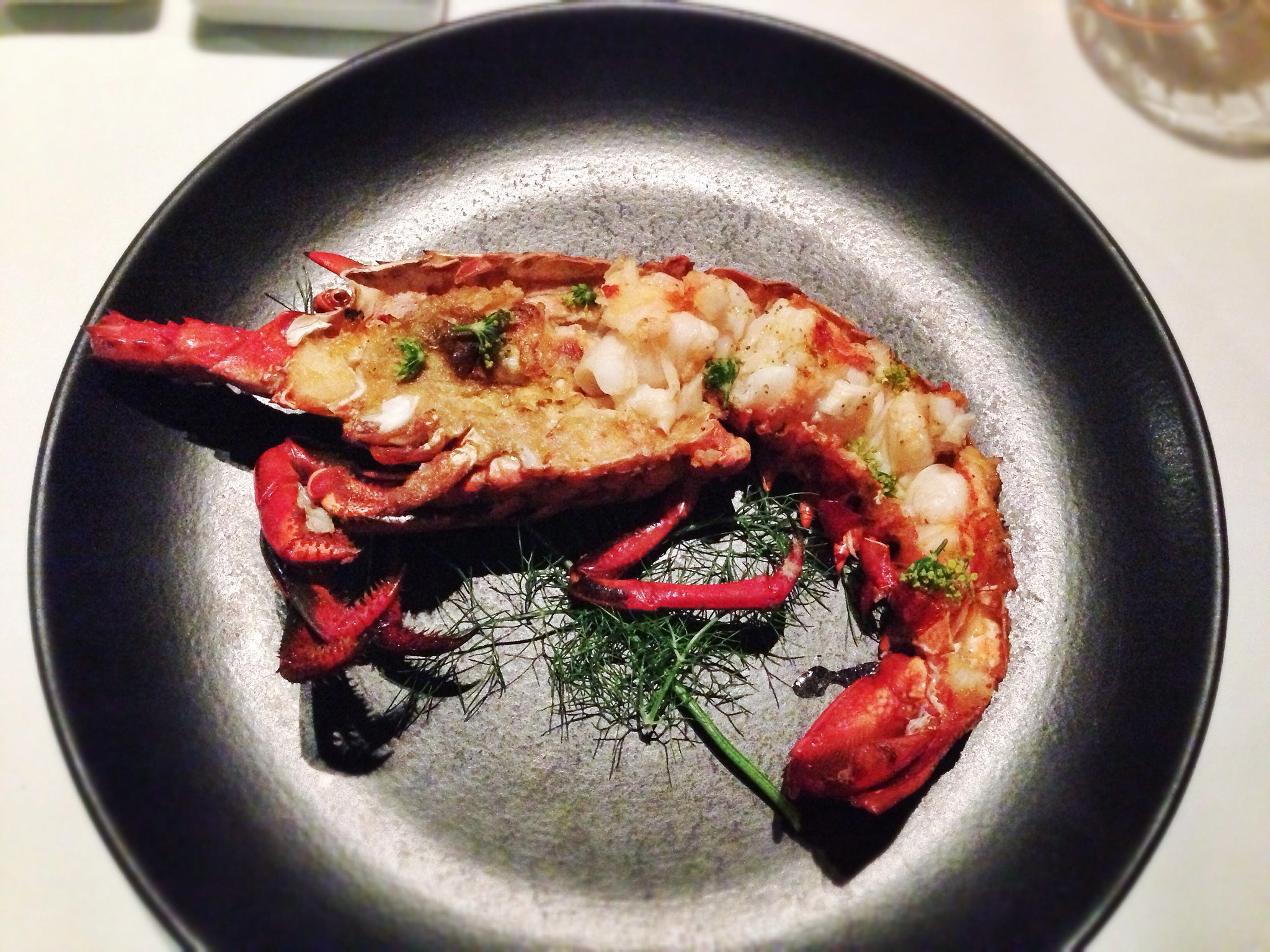 Local spiny lobster with a fennel butter